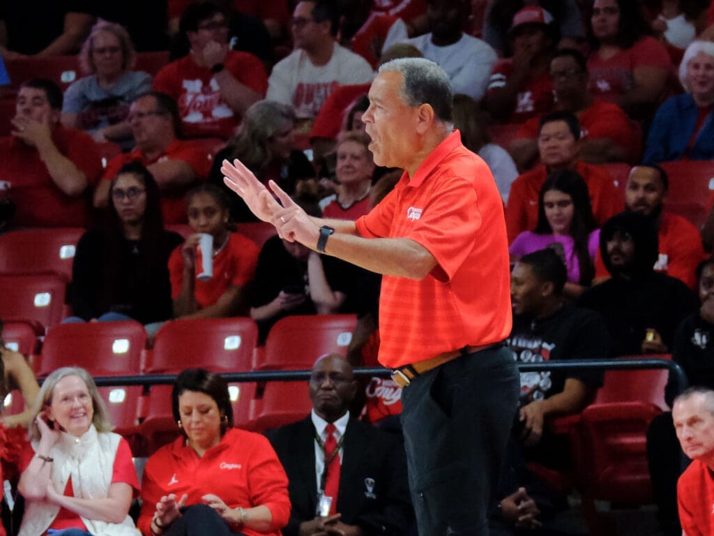 University of Houston coach Kelvin Sampson knows how to guide a team through a long season. (Photo by F. Carter Smith)