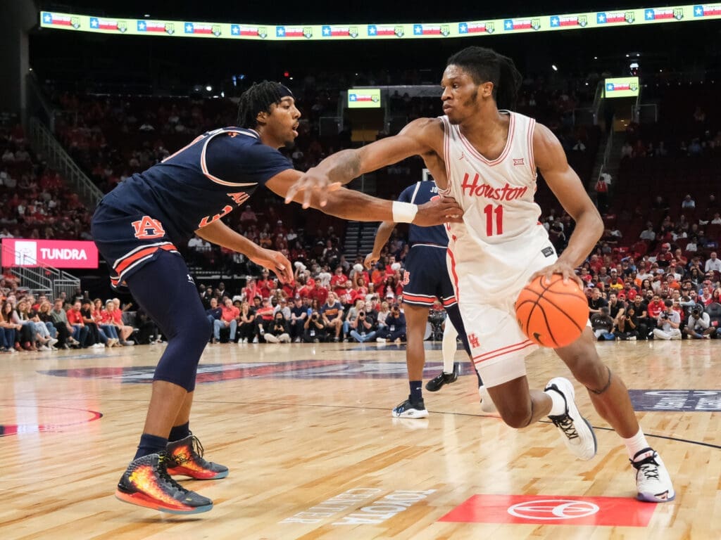 University of Houston forward JoJo Tugler is working on his offensive game. (Photo by F. Carter Smith)
