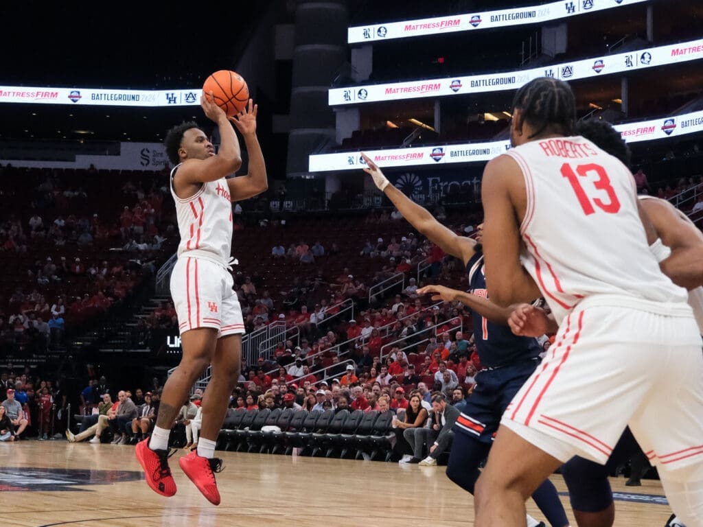 University of Houston guard LJ Cryer is one of the best shooters in America. (Photo by F. Carter Smith)
