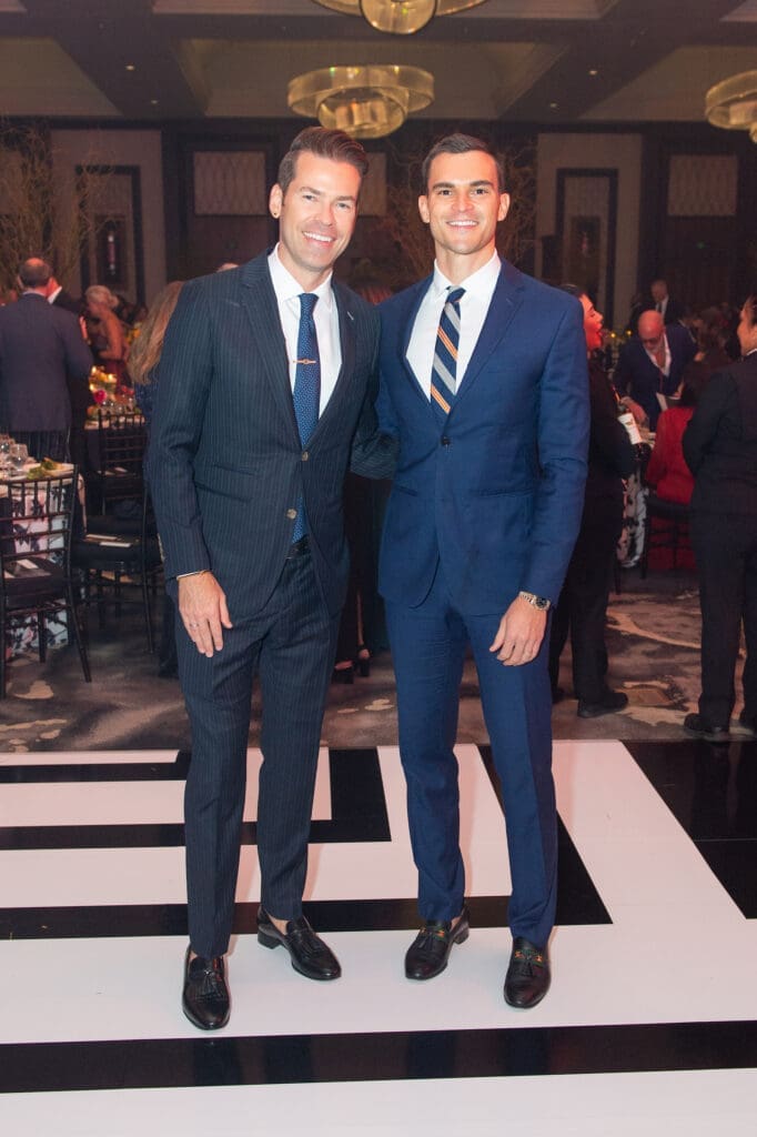 Derek Shore, Brandon Bourque at the Arts of Healing gala (Photo by Jacob Power)