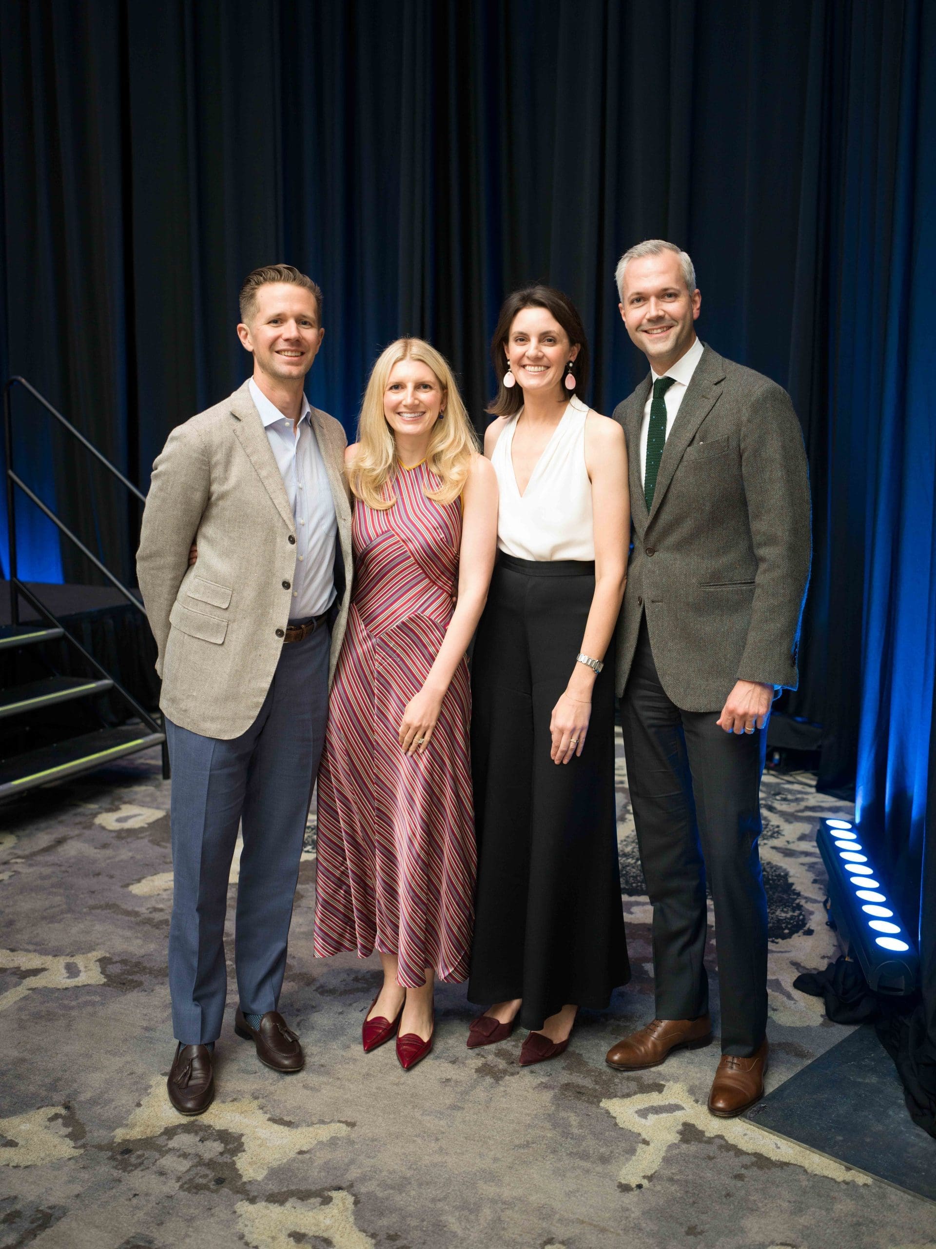 AVDA 'Home Safe Home' gala chairs Matthew & Caroline Monday, Julia & John Stallcup. (Photo by Daniel Ortiz)