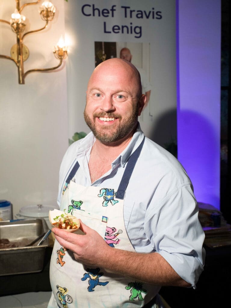 Field & Tides Chef Travis Lenig at March of Dimes Signature Chefs. (Photo by Daniel Ortiz)