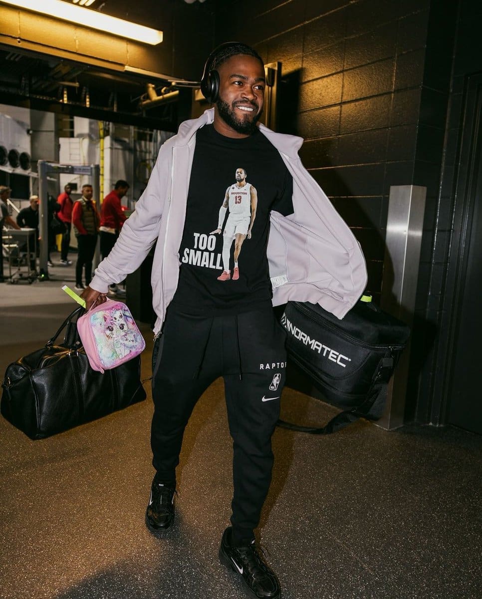 Jamal Shead Raptors UH J’Wan Roberts shirt