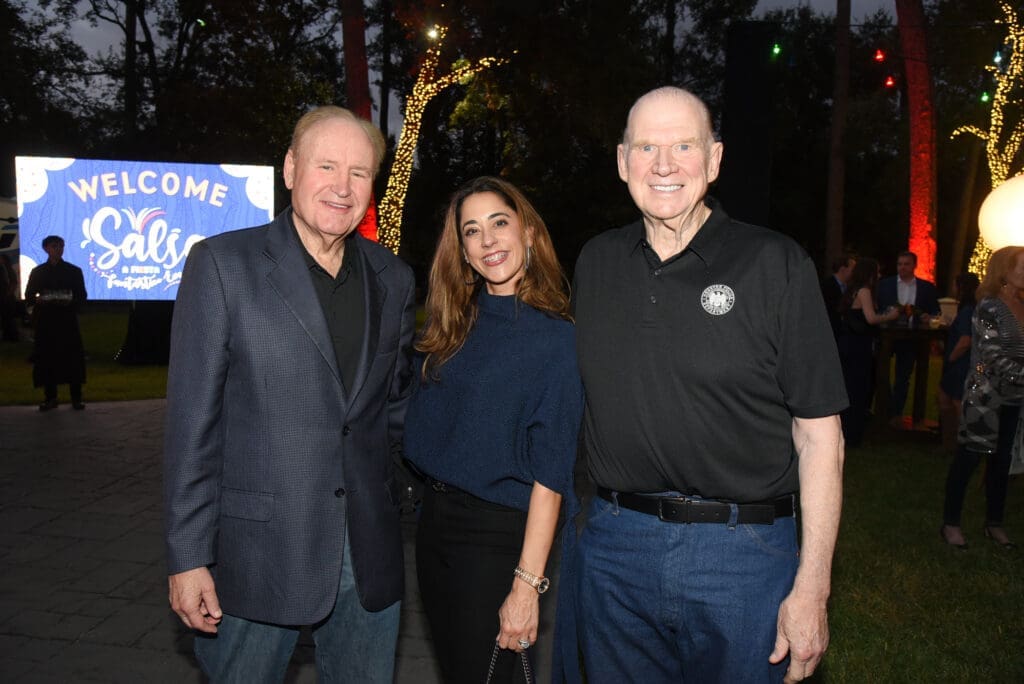 Gary Petersen, Kirstina & Paul Somerville at the Houston Police Foundation True Blue fundraiser   (Photo by Alexander's Fine Portrait Design )