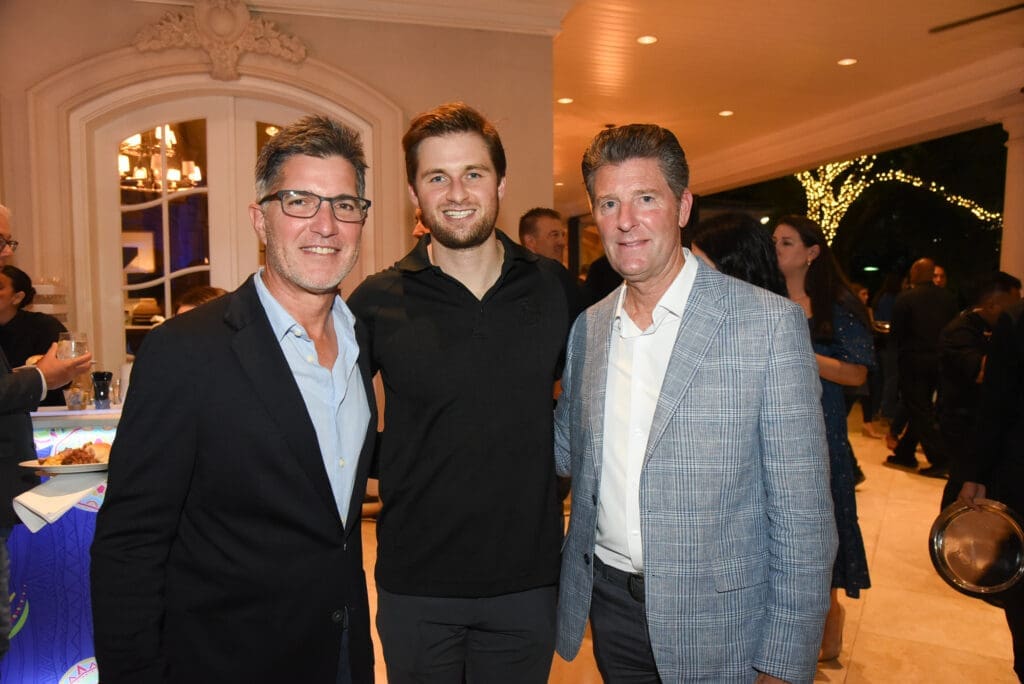 Giles Kibbe, Patrick Fertitta, Brian White at the Houston Police Foundation True Blue fundraiser   (Photo by Alexander's Fine Portrait Design )
