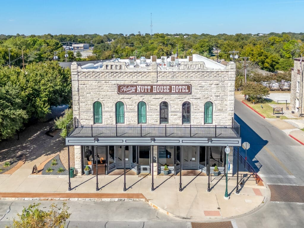 After Being Destroyed by a Fire, Granbury’s Historic Nutt House Hotel Reopens This Fall