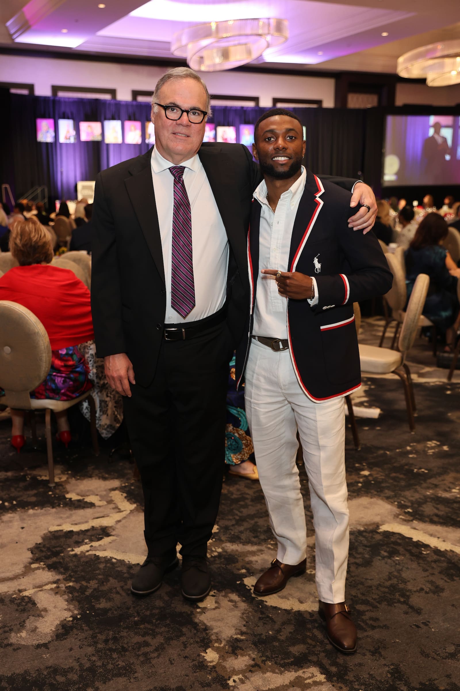Houston reVision CEO Charles Rotramel with 2024 US Olympian Jeffrey Bboyjeffro Louis by Priscilla Dickson (Photo by Priscilla Dickson)