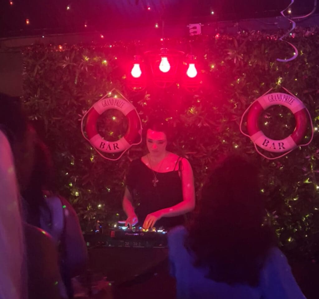 DJ Nightgirl brings the heat to a Dollcore dance party. (Photo courtesy of DJ Nightgirl)