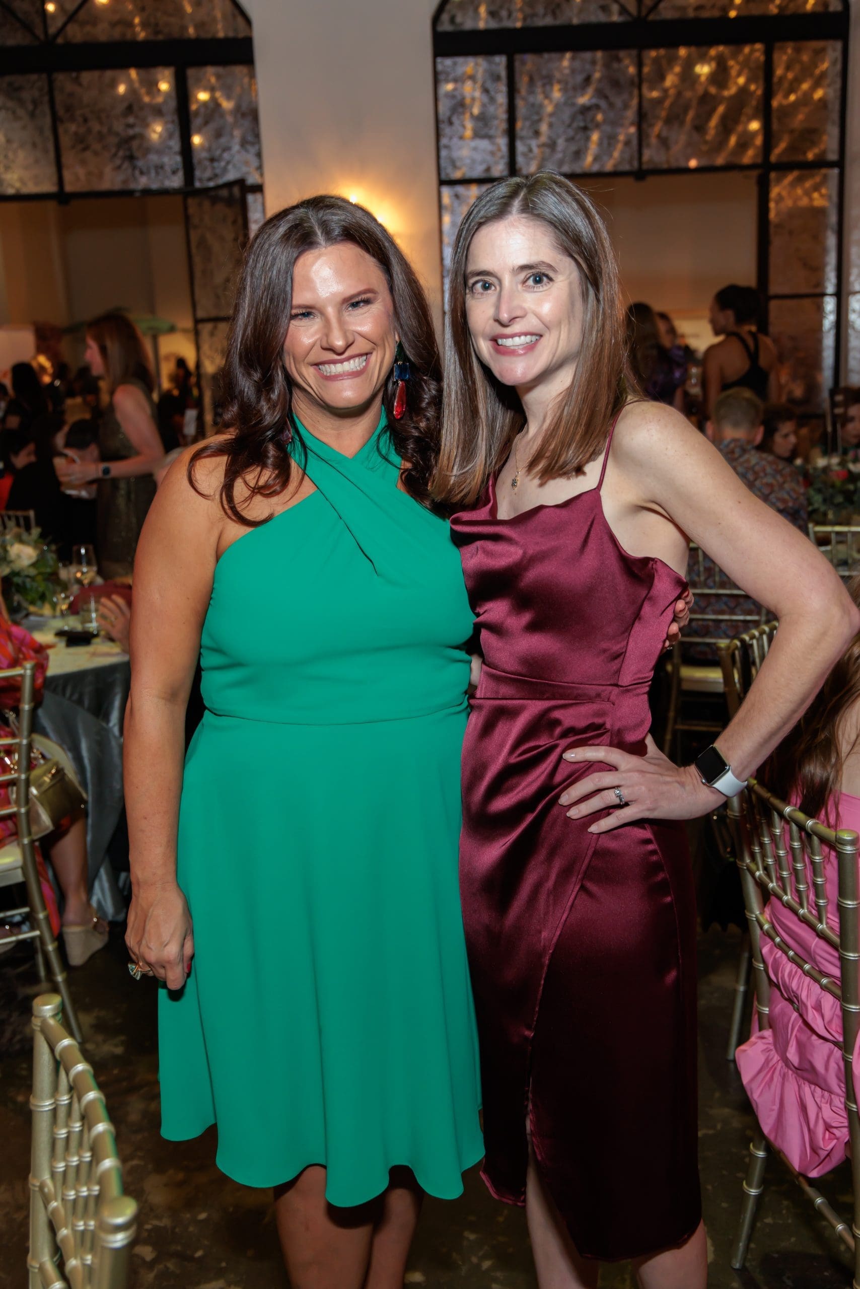 Kristi McCarthy, Robin Schober at the Dress for Success Houston gala