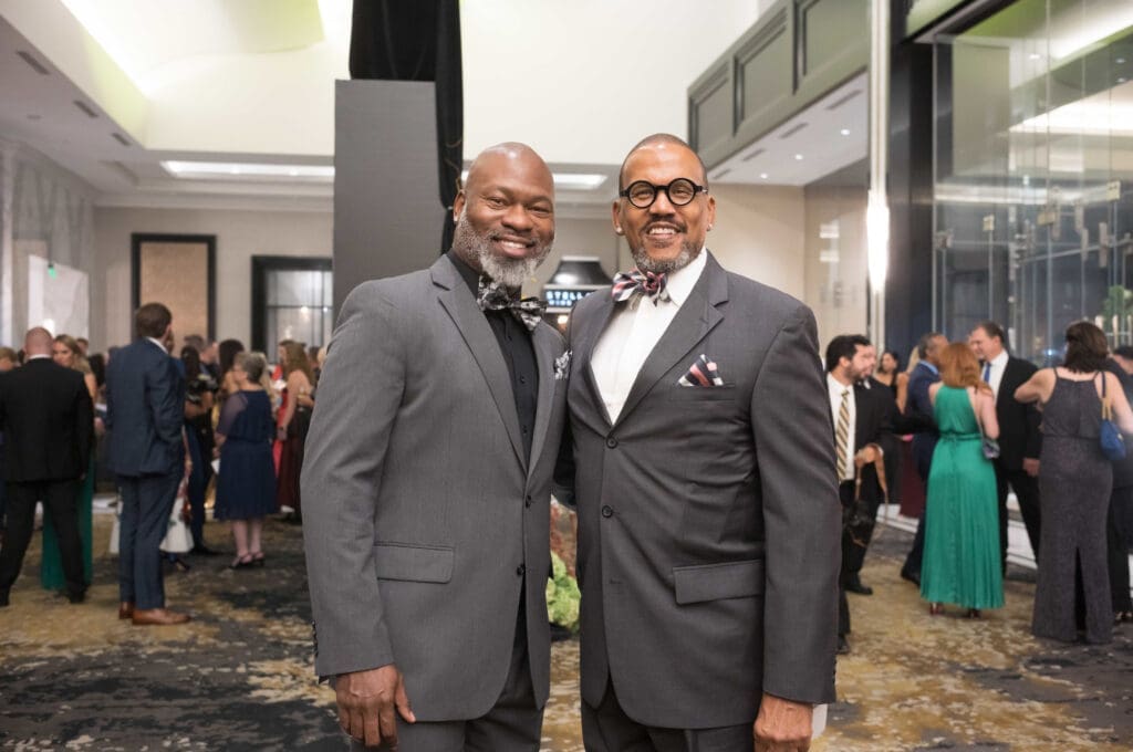 Lamont Farmer, Ronald Wadley at the Arts of Healing gala (Photo by Daniel Ortiz)