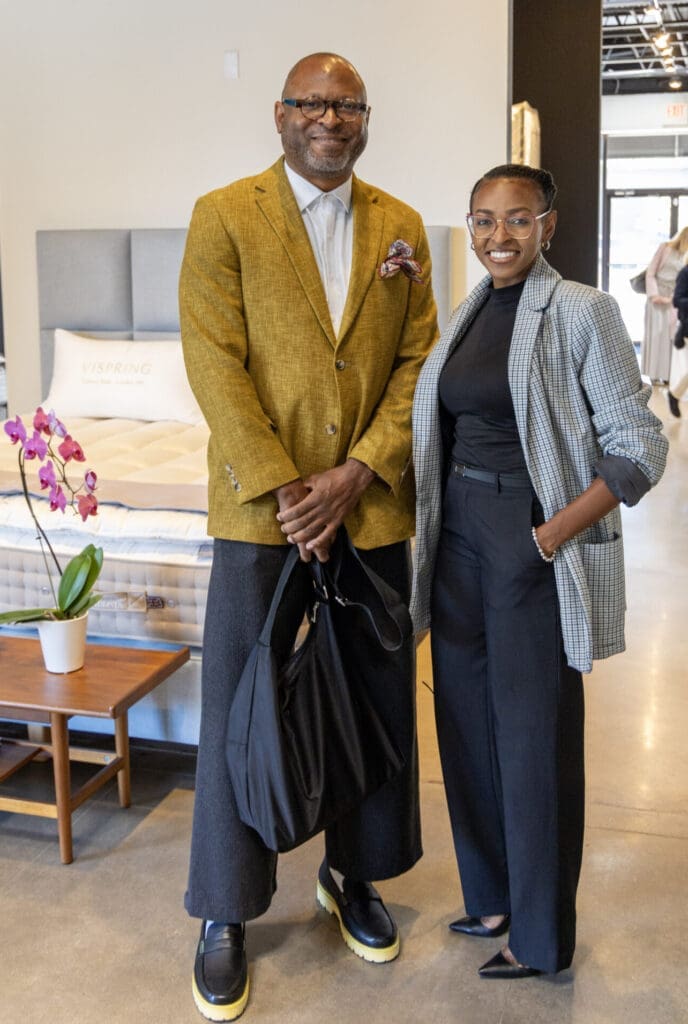 Macedonia Cortez Smith, Tomi Moore at The Luxury Bed Collection