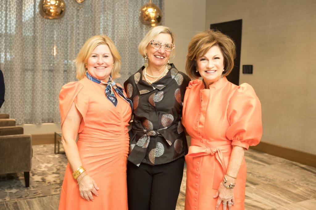 Maureen Higdon, Stick Delaup, Lisa Jakel at the Barbara Bush Houston Literacy Foundation’s  Power of Literacy Luncheon (Photo by Daniel Ortiz)
