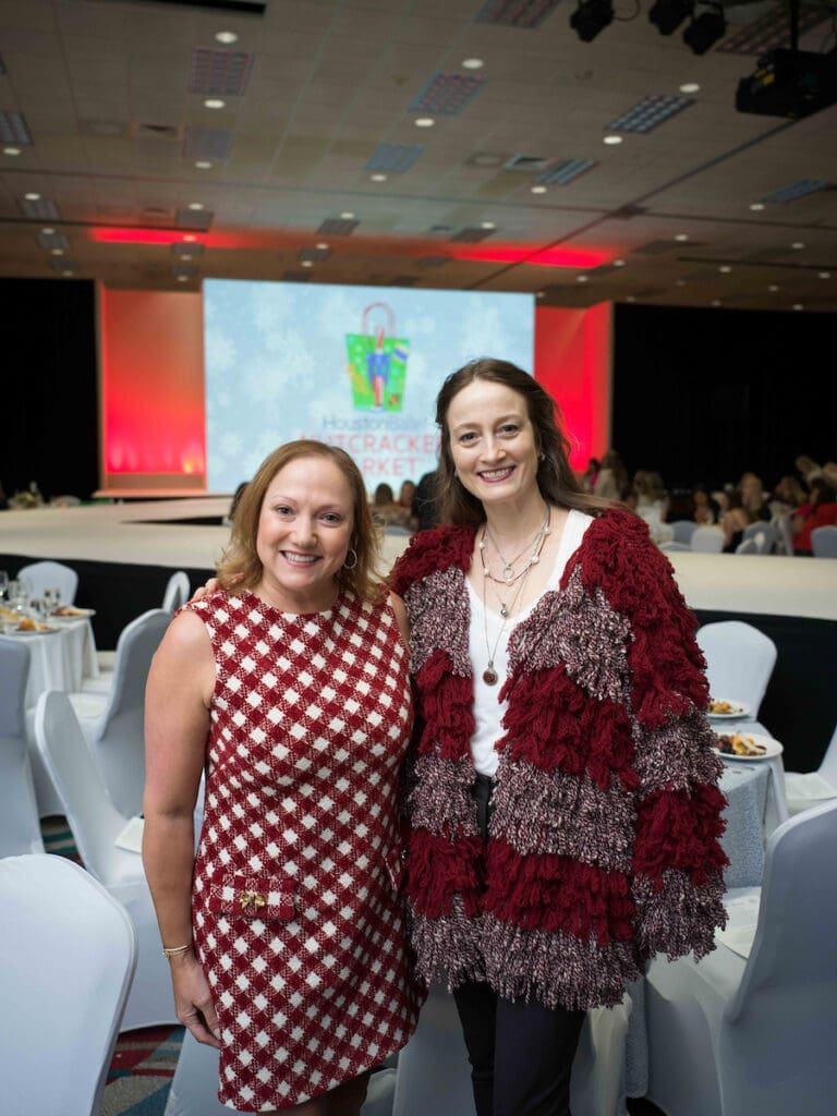 Mignon Gill, Julie Kent at the Houston Ballet Nutcracker Market Saks Fifth Avenue luncheon