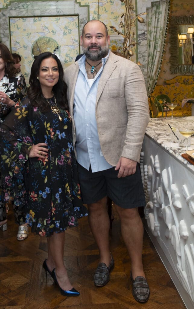 Nazira Handal, Lance Scott at Kips Bay Decorator Show House Dallas President's Dinner (Photo by Tamytha Cameron)