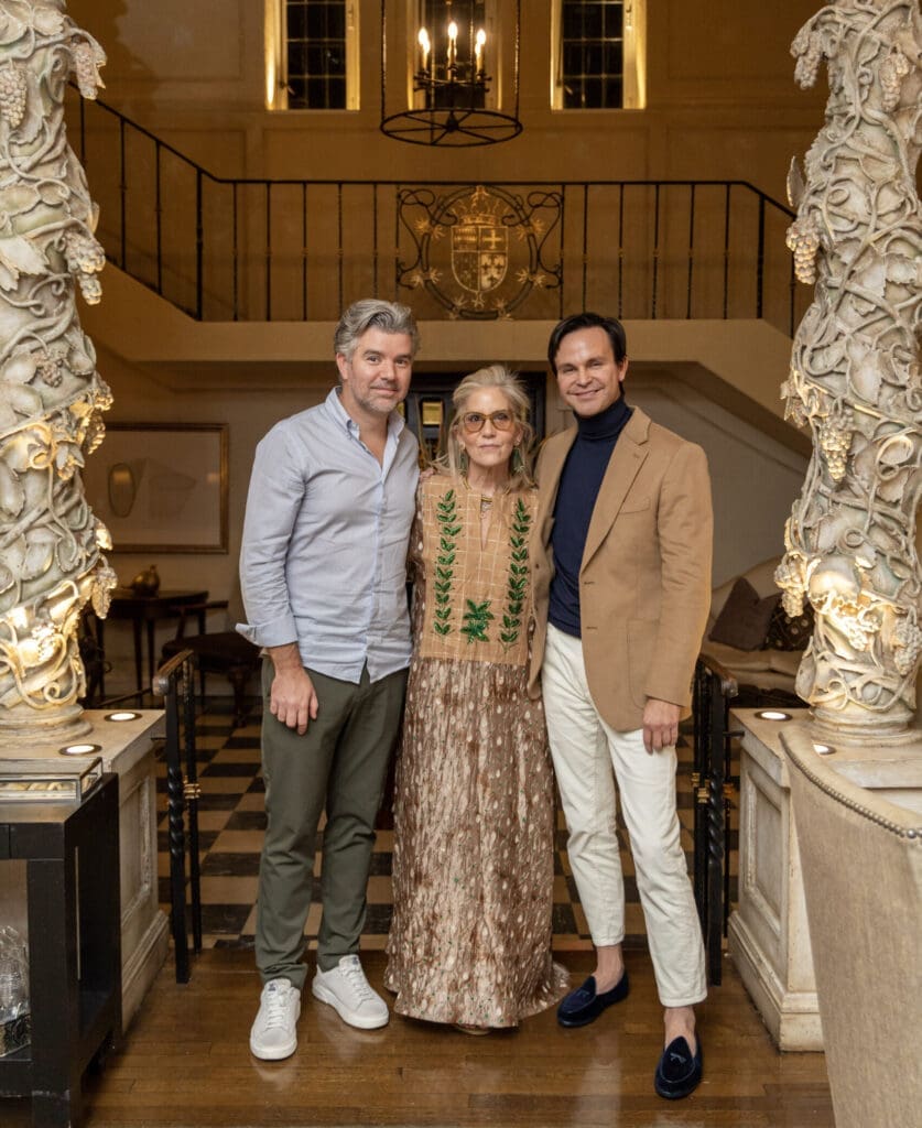 Nicolas Pickaerts, Lisa Pomerantz , Mark Sikes in the Mansion Library