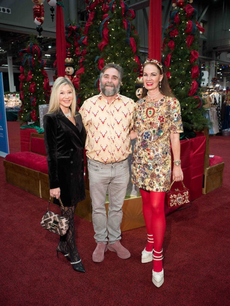 Patti Murphy, Stanton Welch, Beth Muecke at the Houston Ballet Nutcracker Market Wells Fargo Preview Party. (Photo courtesy Houston Ballet)