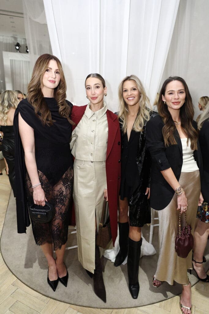 Demi McCormack, Chiara Casiraghi, Carson Brown, Hannah Swiggard at the Christy Lynn boutique opening in River Oaks District (Photo by Quy Tran)