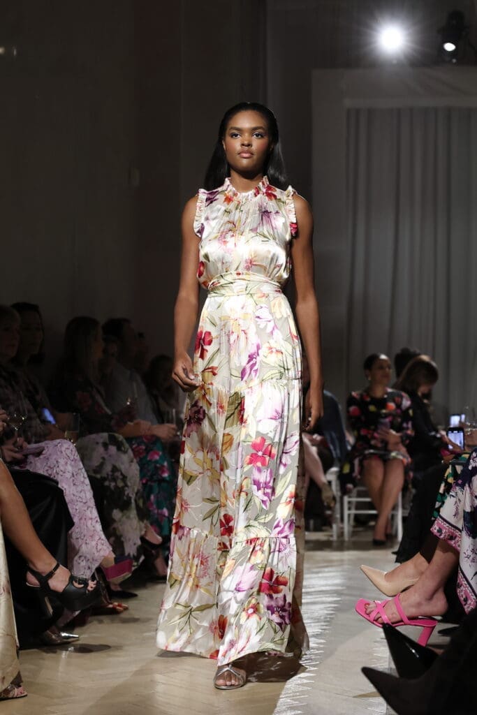 Floral frocks from the Christy Lynn Lee Spring 2025 Collection (Photo by Quy Tran)