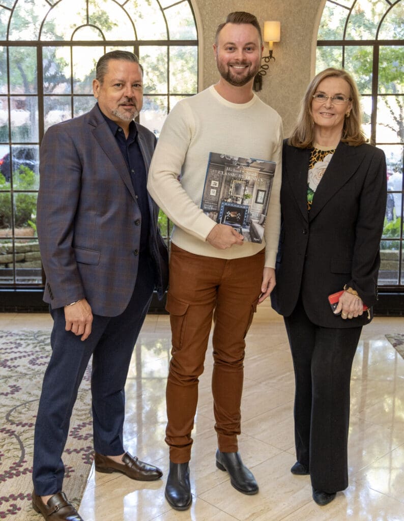 Ramon Longoria, Grayson Knight, Sherry Hayslip at Rosewood Mansion on Turtle Creek