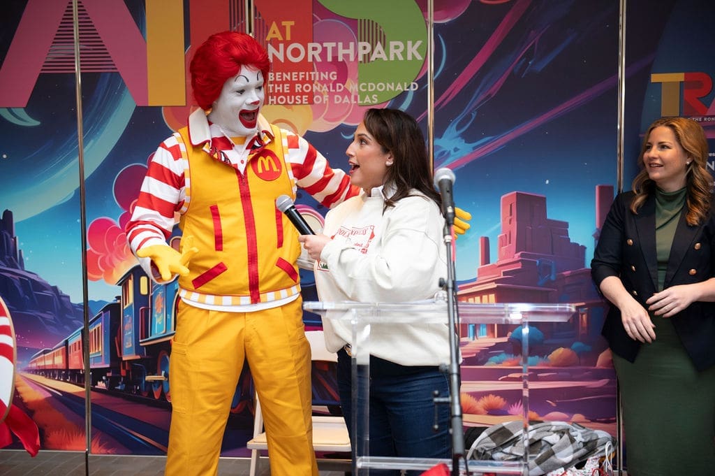 Ronald and MC for the event, Maria Guerrero with NBC 5/Telemundo (Photo by Tamytha Cameron Photography)