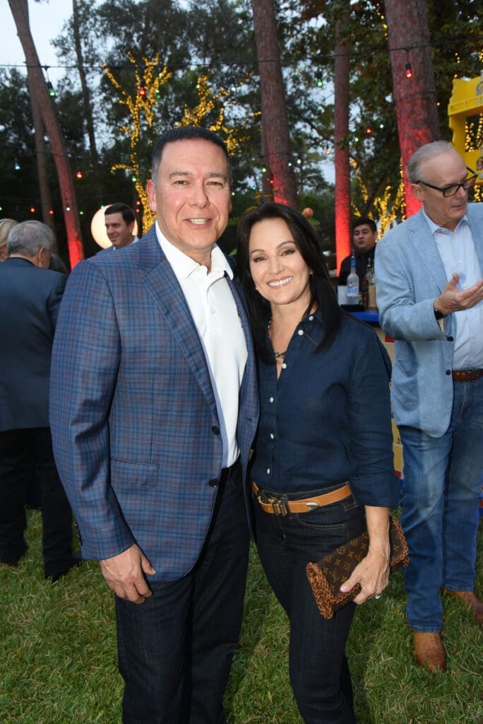 Russello & Monica Ybarra at the Houston Police Foundation True Blue fundraiser (Photo by Alexander's Fine Portrait Design )