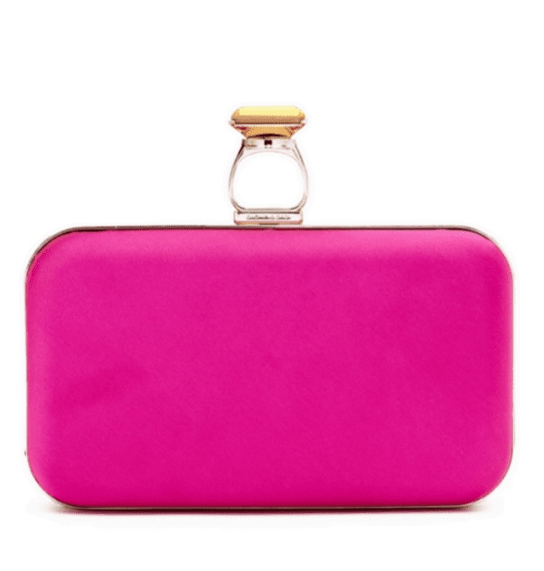 On The Rock Clutch, Cerise.