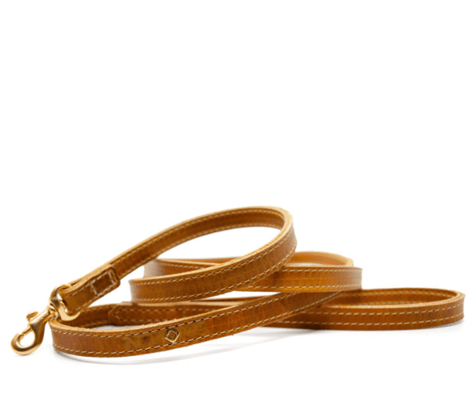 The 1/2" Dog Leash is made from full grain Generation™ ballglove leather with solid brass hardware. (Photo courtesy Nokona Leather Goods Company)