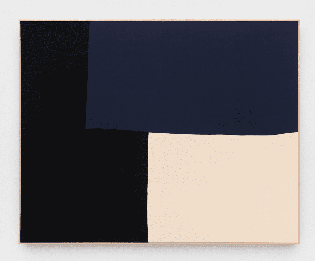 Ethan Cook's "Untitled," 2023, at Megan Mulrooney (© Ethan Cook; photo by New Document; courtesy the artist and Megan Mulrooney Gallery)