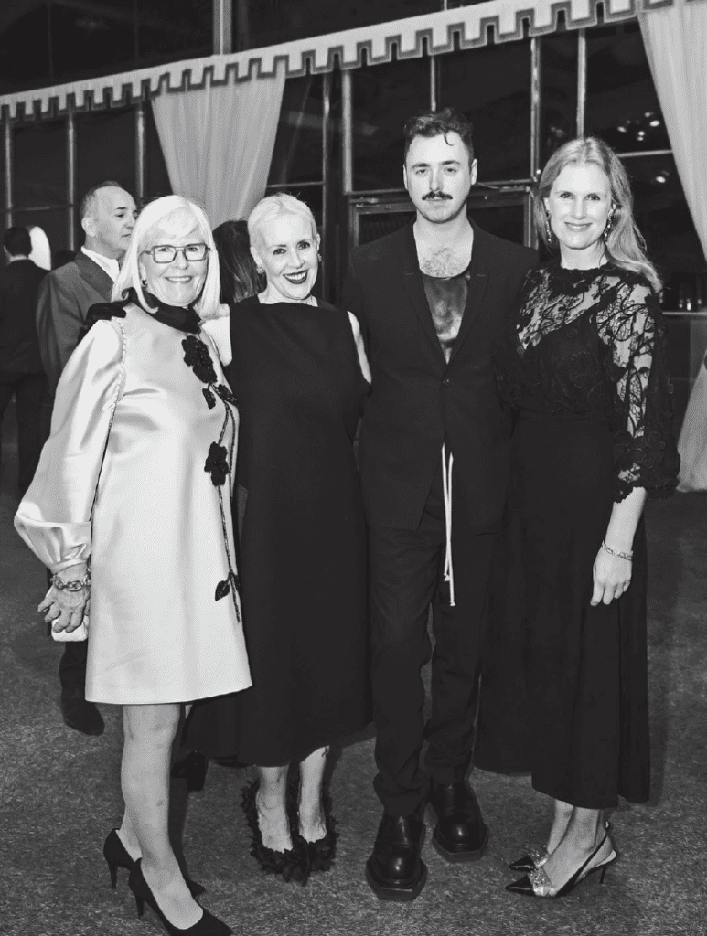 Christy Berry, Robin Wilkes, Kyle Branch, Anne Wallach at Kips Bay Decorator Show House Dallas President's Dinner (Photo by Tamytha Cameron)