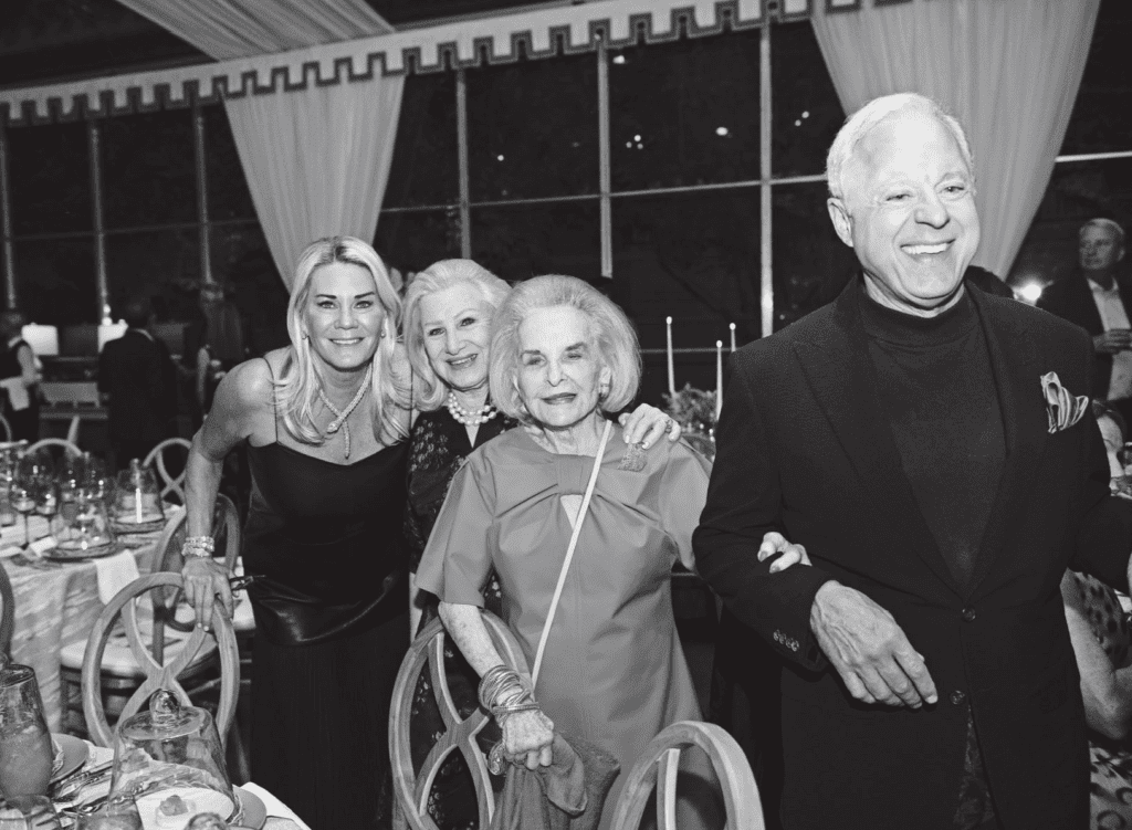 Kelli Ford, Elizabeth Robertson, Nancy Dedman, Brad Kelly at Kips Bay Decorator Show House Dallas President's Dinner (Photo by Tamytha Cameron)