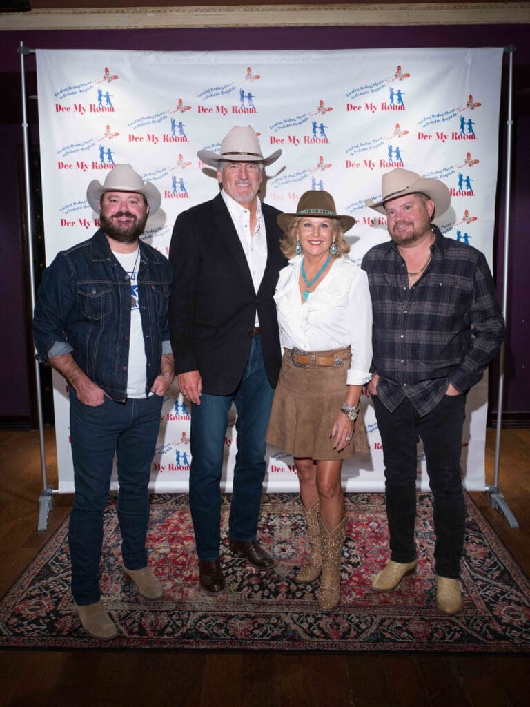 Wade Bown, Mike & Susan Plank, Randy Rogers at the Dec My Room fundraiser