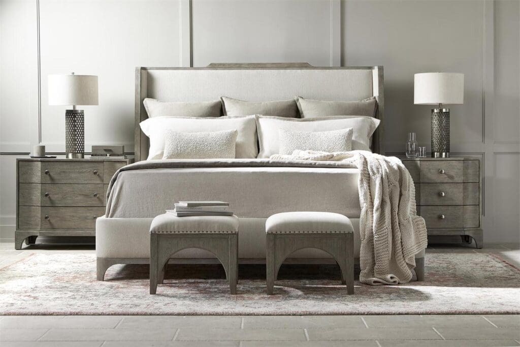 Within the expansive 42,000-square-foot showroom, clients find designer furniture including Bernhardt, Four Hands, Vanguard, Hickory White, Sherrill, Precedent, Dovetail, Gabby, Noir, Theodore Alexander and more.