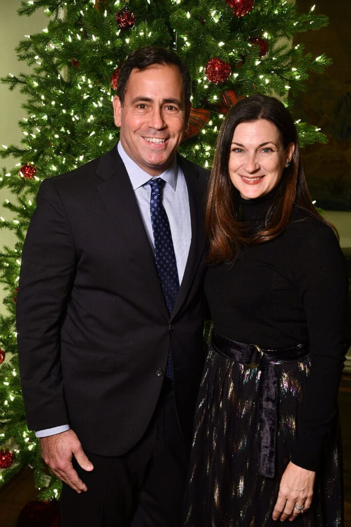 John & Rachel Nolan at the Santa's Elves party benefiting MD Anderson Children's Cancer Hospital
