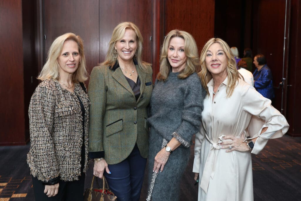 Renee Humphrey, Vanessa Sendukas, Kari Parsons, Wendy Burks at the Angels of Hope Luncheon (Photo by Priscilla Dickson)