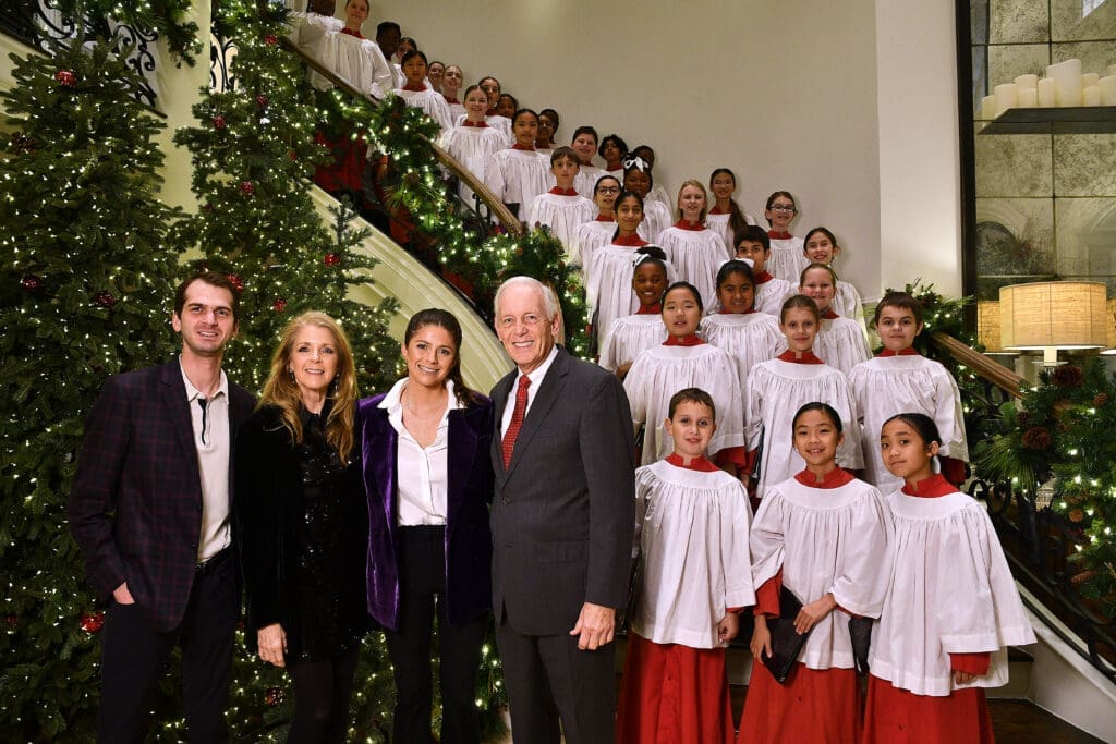 Michael Fertitta, Paige Fertitta, Blayne Fertitta, Stephen Roddy with Houston Children's Chorus