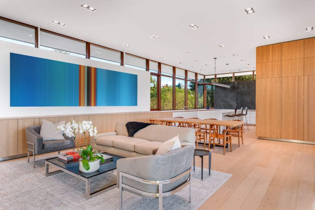 Expansive windows and flowing layouts infuse the living areas with natural light and a sense of modern elegance. (Courtesy)
