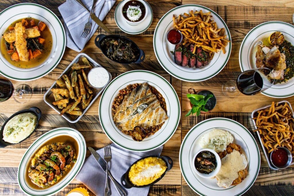 Chef Marcus Paslay's Provender Hall brings fresh seafood, classic Texas cuisine, and superlative cocktails to Mule Alley. (Courtesy)
