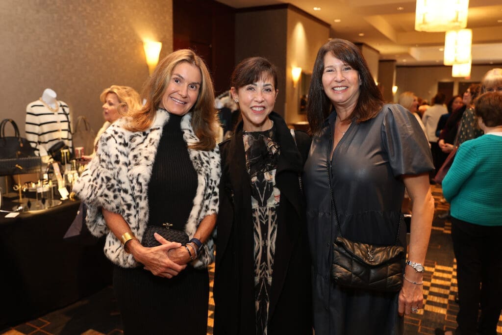 Peta Rubenstein, Judy Farrell, Joy Posoli at the Angels of Hope Luncheon (Photo by Priscilla Dickson)
