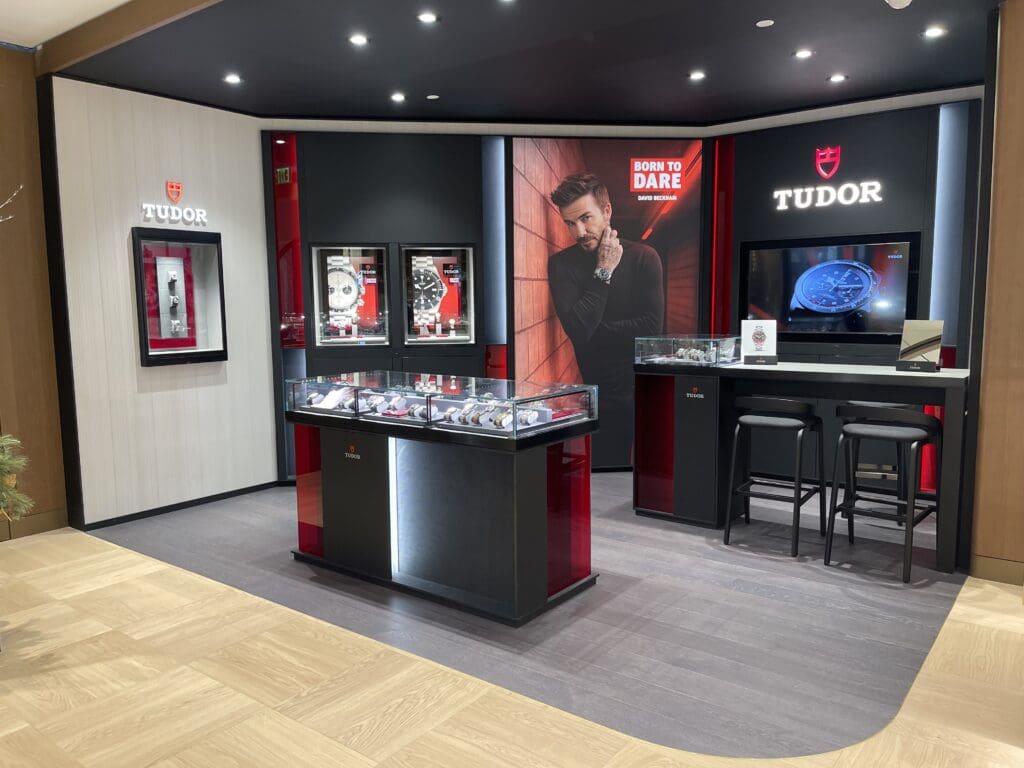 The Tudor concept is only supposed to be in boutiques, but the brand allowed this in Thomas Markle Jewelers in The Woodlands, according to Markle.