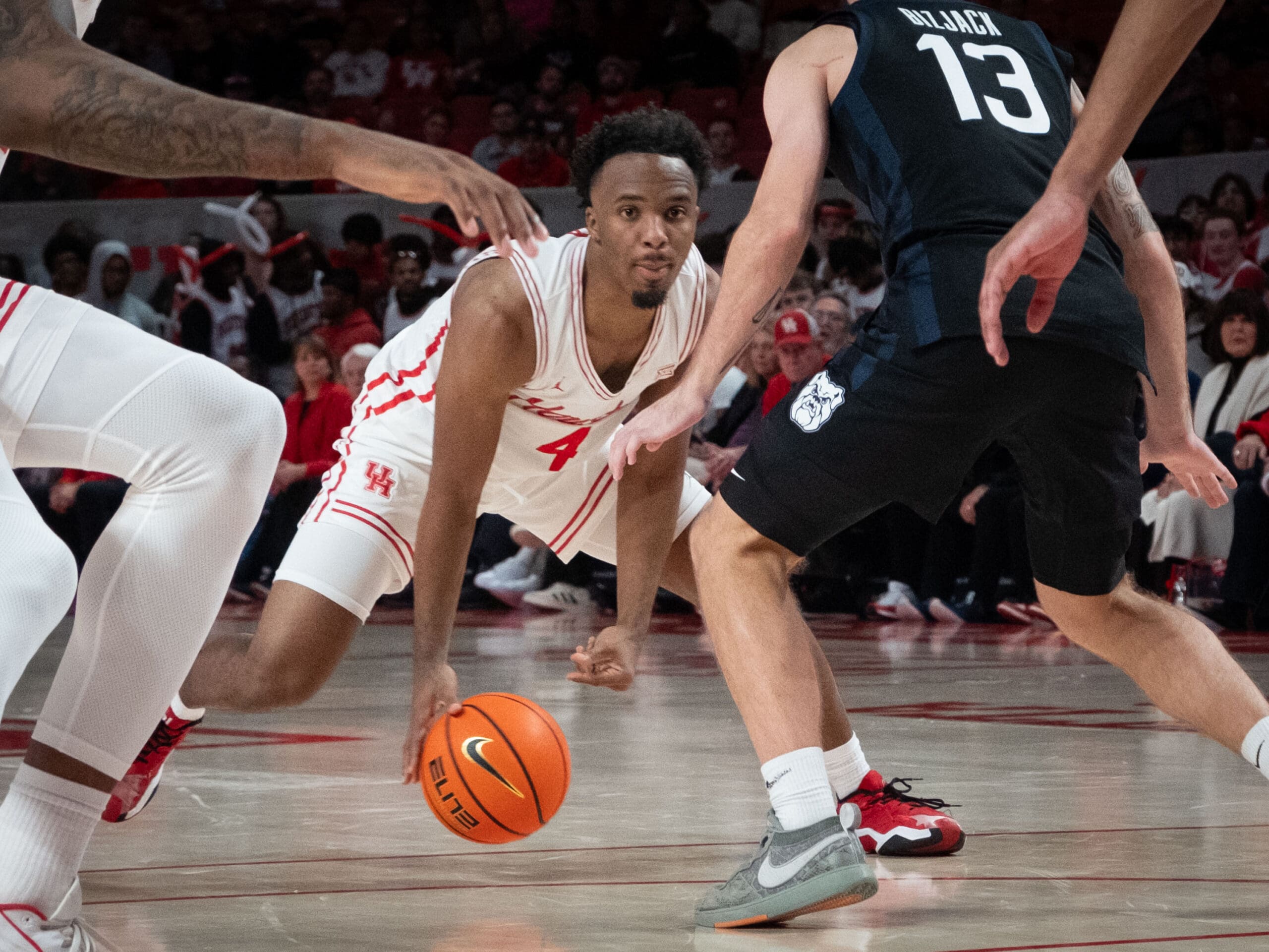 The University of Houston Cougars beat the Butler Bulldogs 79-51 at the Fertitta Center