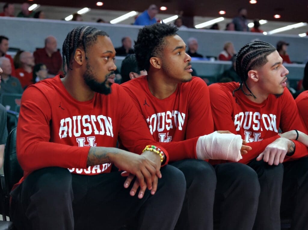 Ramon Walker Jr. had to wear a cast for a while after breaking his hand at first. (Photo by F. Carter Smith)