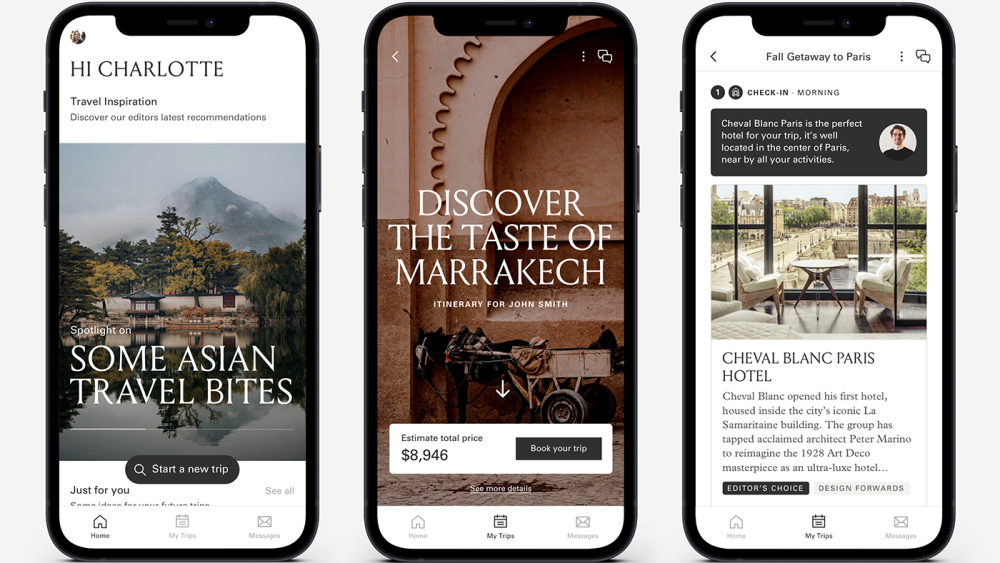 With Essentialist's app, an itinerary can be presented to a member within minutes of them filling out a trip request form, and bookings can be made within a few hours.