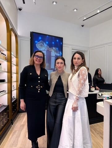 Jo Malone Boutique's manager Nadia Gill (l) with designer Susana Vega, and guest Maria Jose Dorman. (Photo courtesy of Nadia Gill)