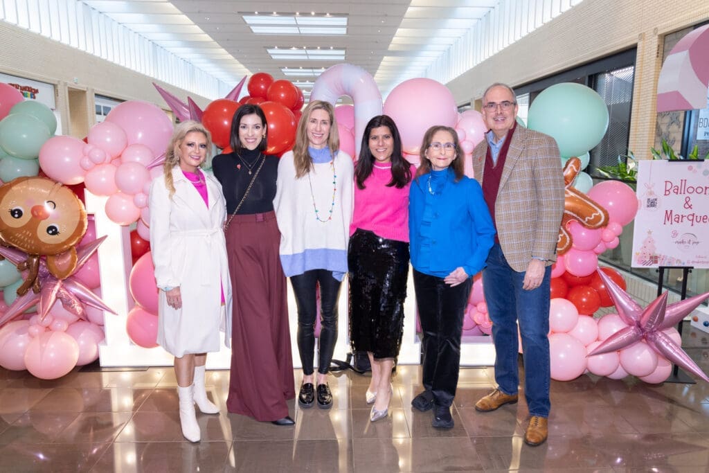 Katy Brooks, Taryn McDonald, Kristen Gibbins, Andrea Nayfa, Nancy Nasher, and Brent Christopher. (Photo by Kim Leeson)