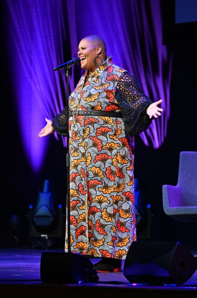 Audra Scott performing "Brave" at the Planned Parenthood Dallas Awards. (Photo by Kristina Bowman Photography)