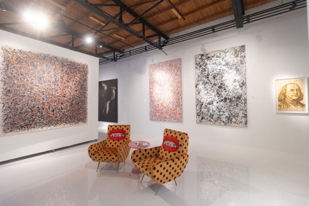 Paul Nagy Art- Acrylic Paintings, Tran$parent Art- Benjamin Franklin money piece (Photo by Will Von Bolton)