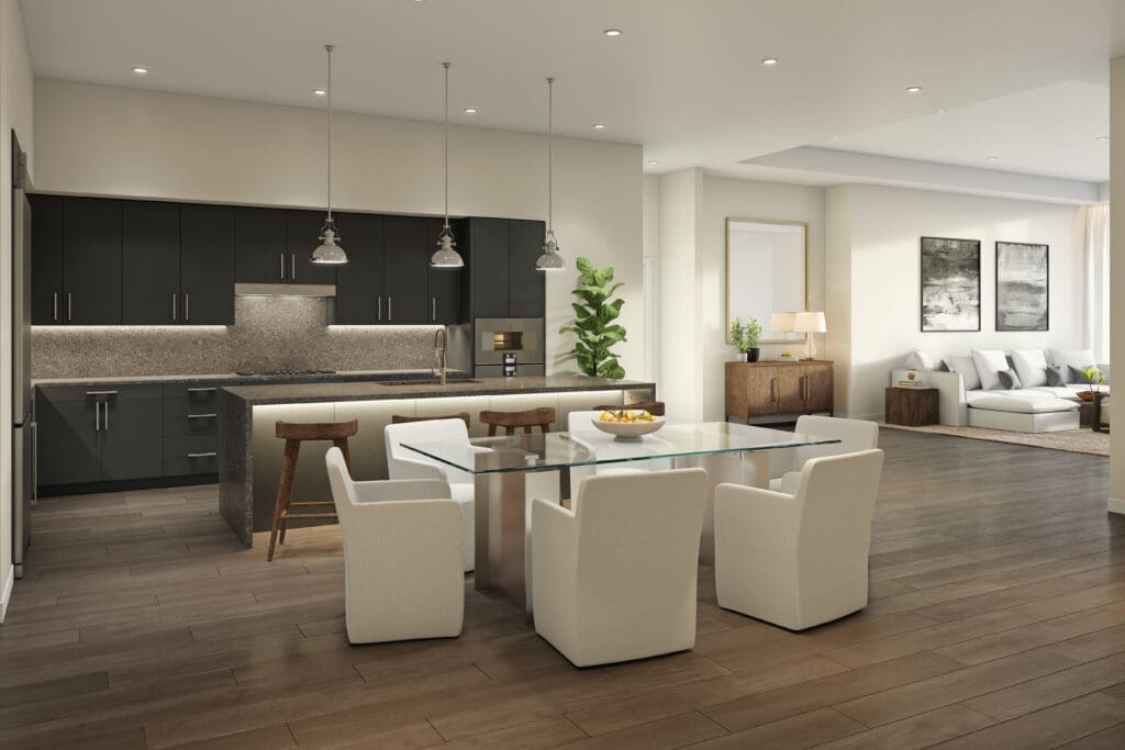 Penthouse Phillip at Tiara on the Beach, Galveston. (Rendering courtesy of Bogza)