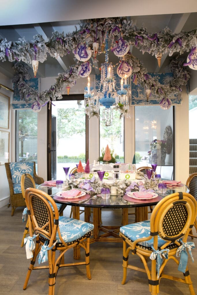 Kappa Kappa Gamma Foundation of Houston Holiday Pilgrimage table decor from a previous year. (Photo by Jenny Antill)