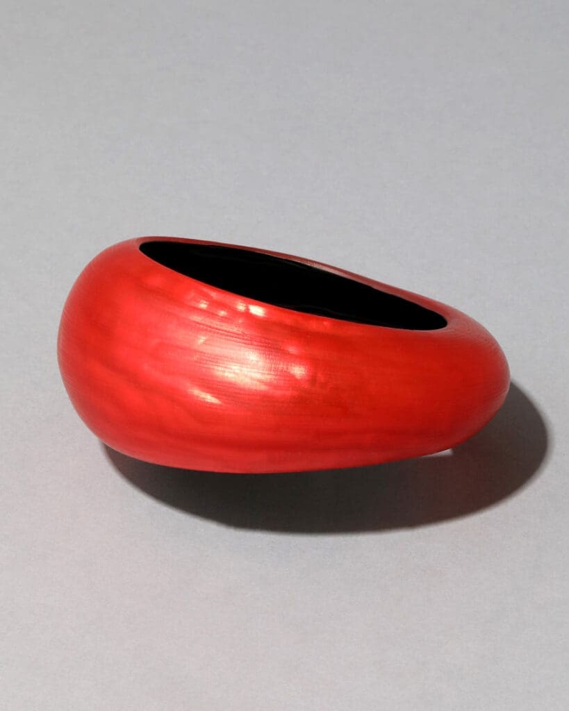 Puffy Lucite Tapered Bangle Bracelet, $295. (Photo by Tony Solis)