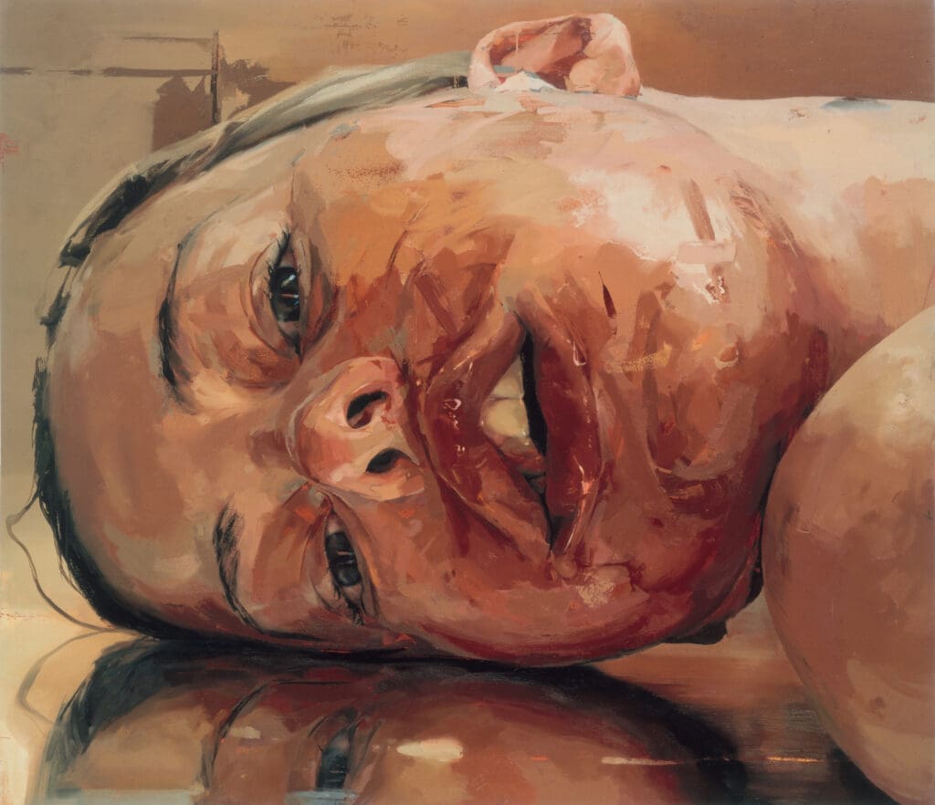 "Reverse" by Jenny Saville, 2002–2003. (Courtesy of Gagosian)